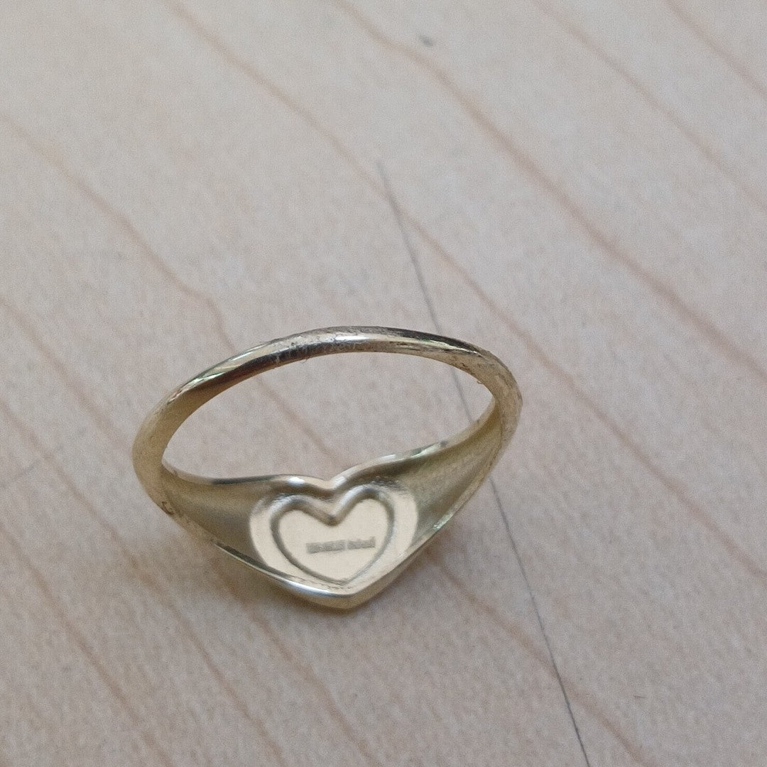 ANILLOS ANILLITO FIG CORAZON 10K TALLA 7 1.6 GR (NUEVO)