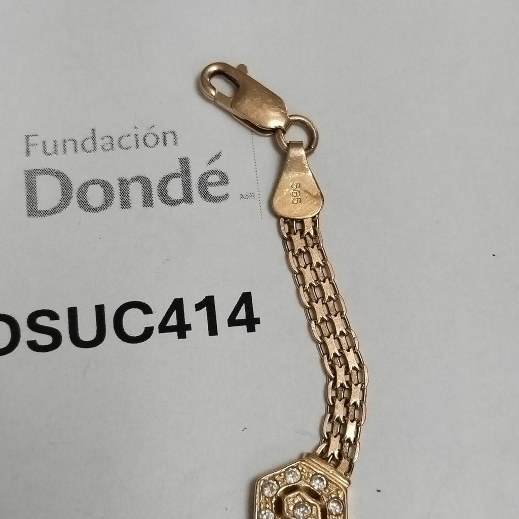 PULSERA ORO 14 K 6.9 GRMS (SEMINUEVO)
