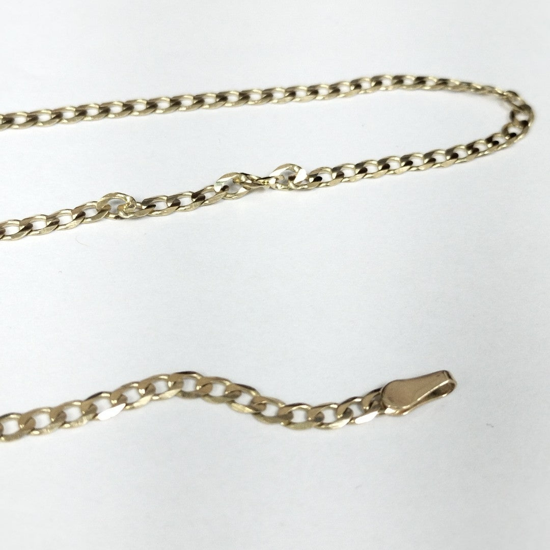 CADENA TEJIDO BARBADA 14K 55 CM 8.2 GR (NUEVO)