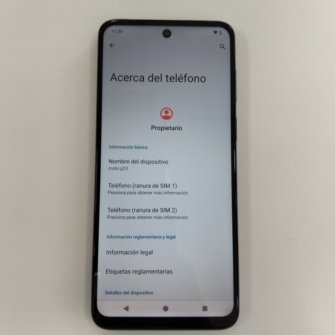CELULAR MOTOROLA MOTO G23 XT2333-1 (2023) 128 GB 4 GB RAM (SEMINUEVO)