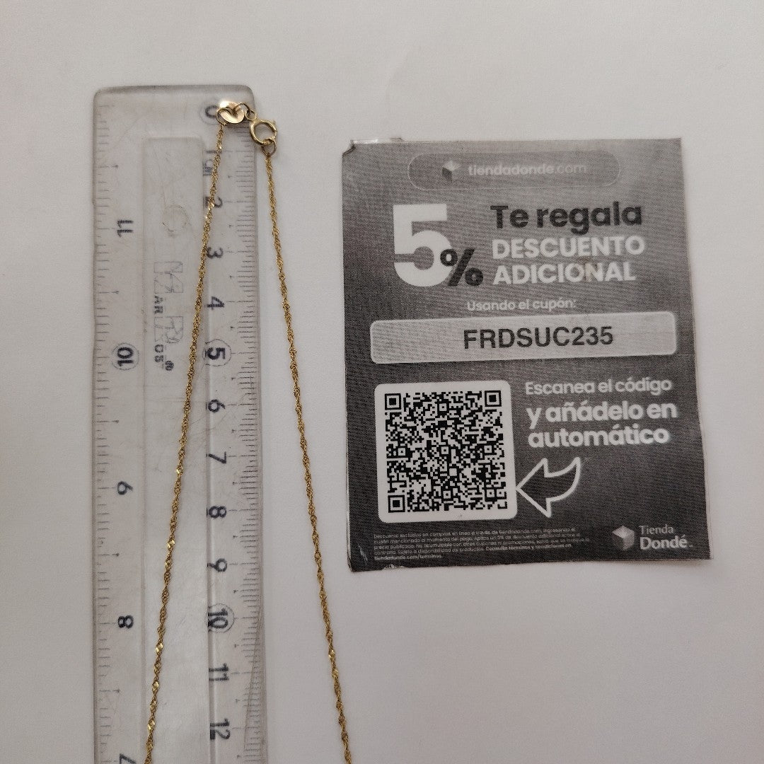 CADENA,DIJE ORO 10 K 2,40 GRMS (SEMINUEVO)