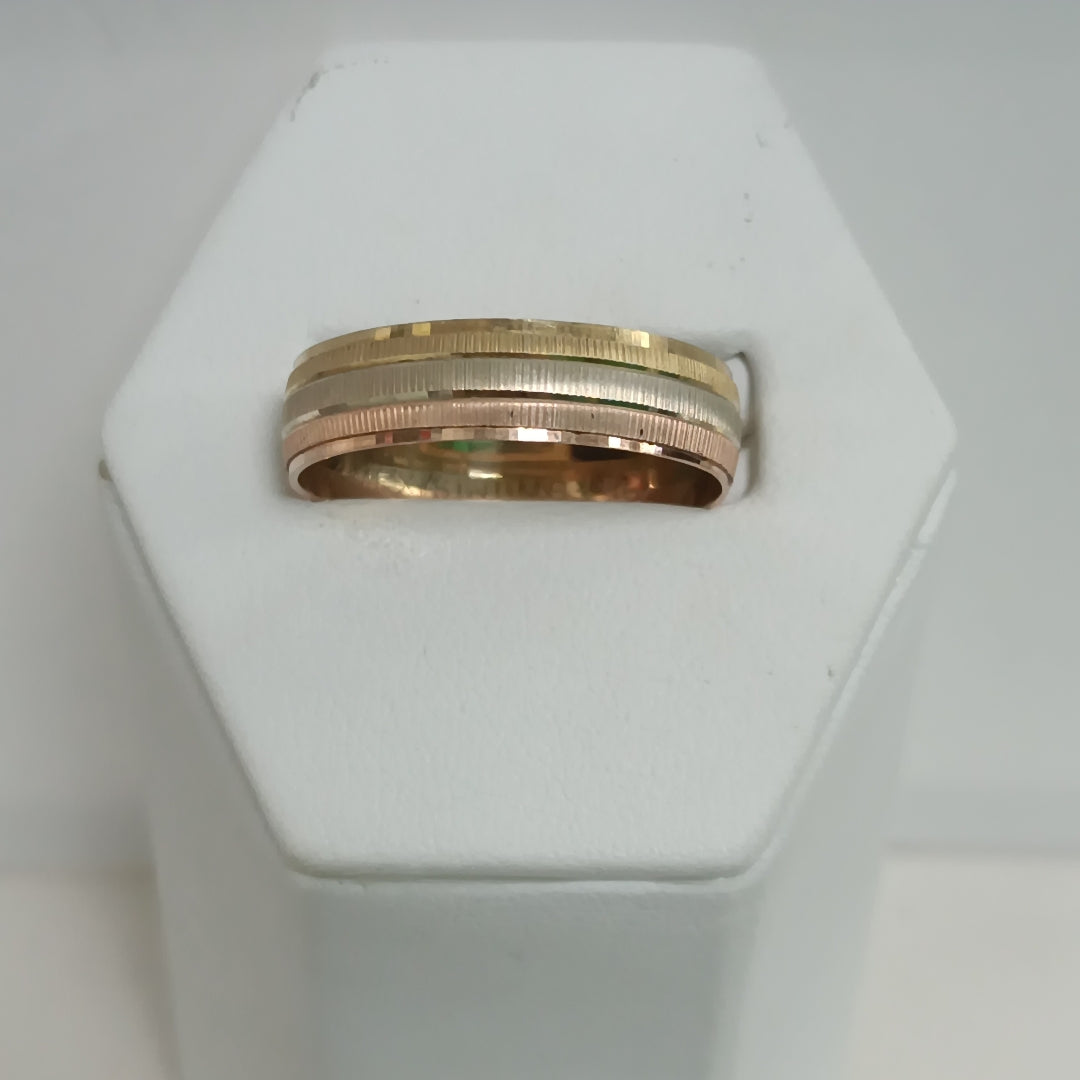 ARGOLLA ORO COMBINADO 14 K 2,60 GRMS (SEMINUEVO)
