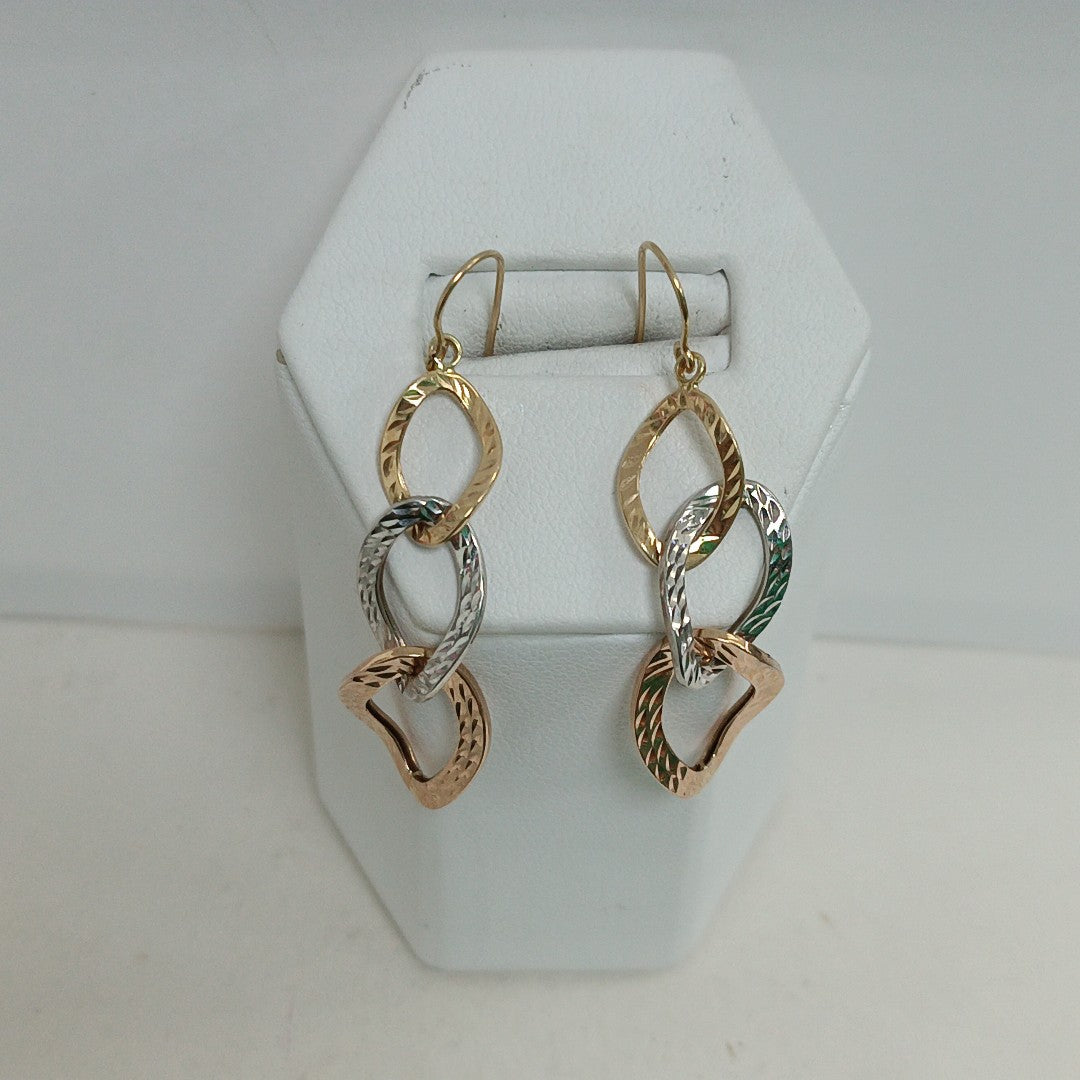 ARETES PAR ORO 14 K 2,30 GRMS (SEMINUEVO)