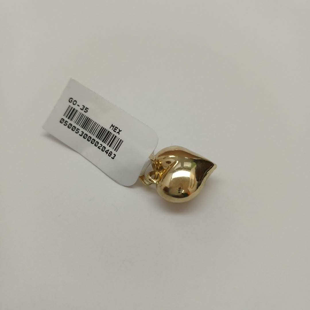 DIJE TEJIDO CORAZON LISO 14K 1.2 GR (NUEVO)