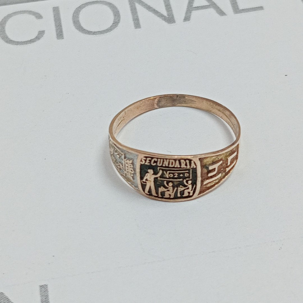 ANILLO DE GRADUACIÓN ORO 8 K 1,30 GRMS (SEMINUEVO)