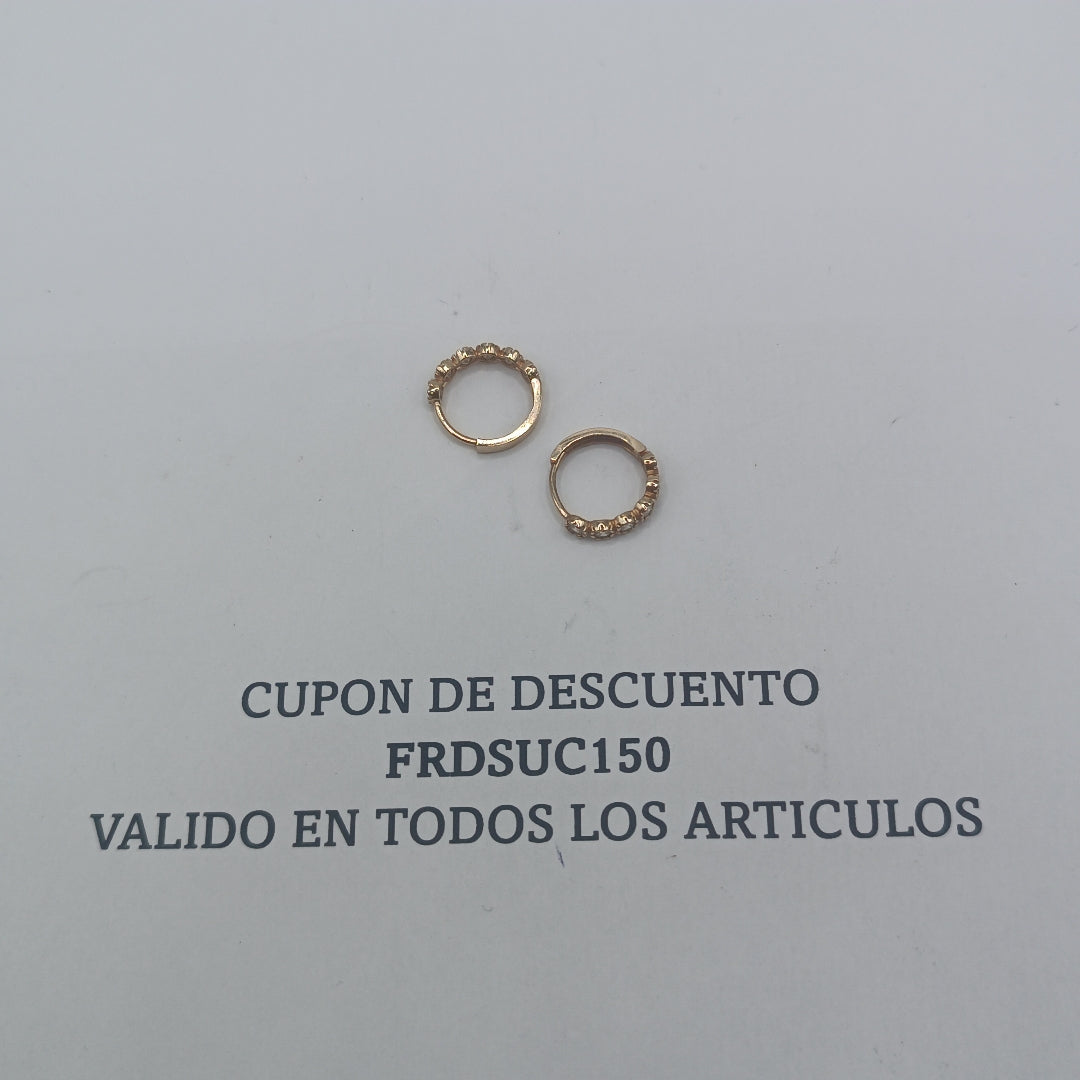 ARETES PAR ORO 10 K 1,50 GRMS (SEMINUEVO)