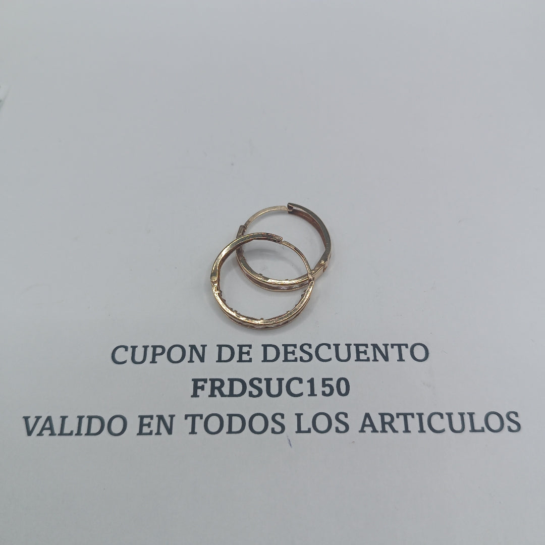 ARETES PAR ORO 10 K 1,90 GRMS (SEMINUEVO)