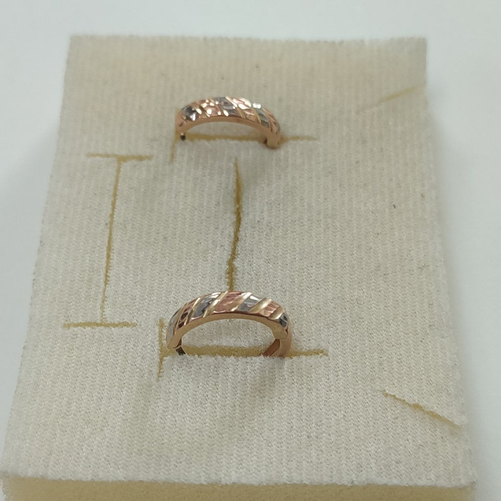 ARRACADAS PAR ORO,ORO COMBINADO 10 K 1,60 GRMS (SEMINUEVO)