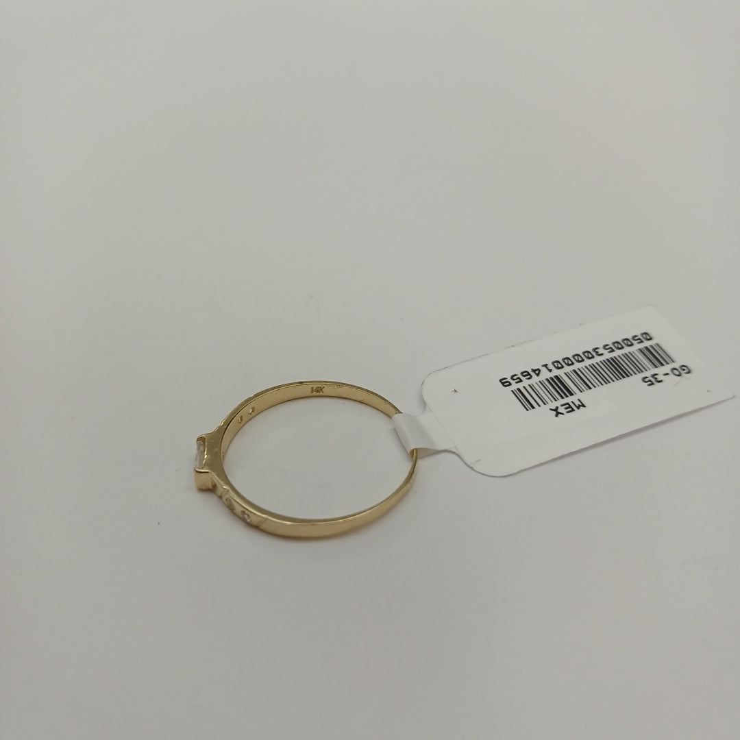 ANILLOS C CIRCONIAS 14K TALLA 8 1 GR (NUEVO)