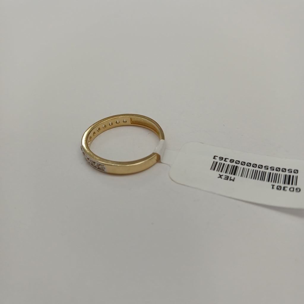 ANILLO ANILLITO C CIRCONIAS 14K 7 TALLA 2.1 GR (NUEVO)