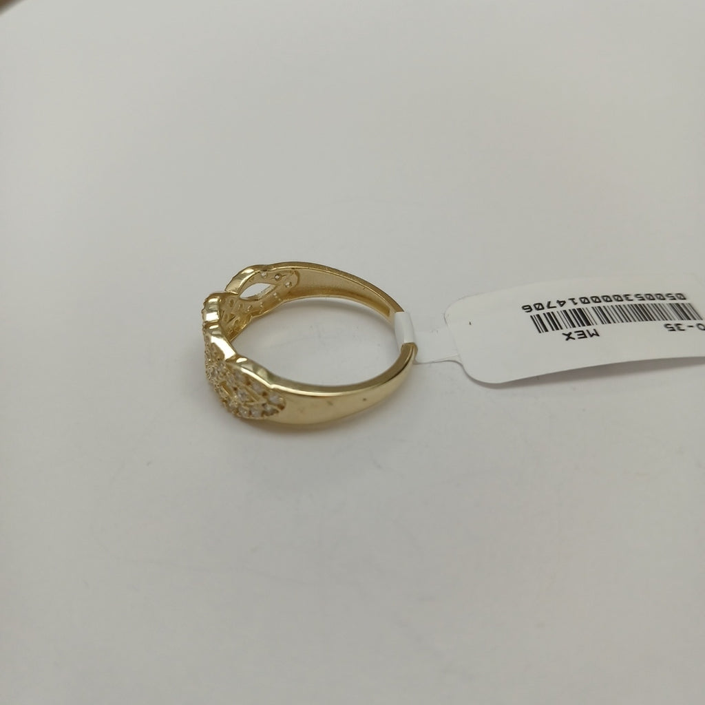 ANILLOS C CIRCONIAS 14K TALLA 8 2.6 GR (NUEVO)