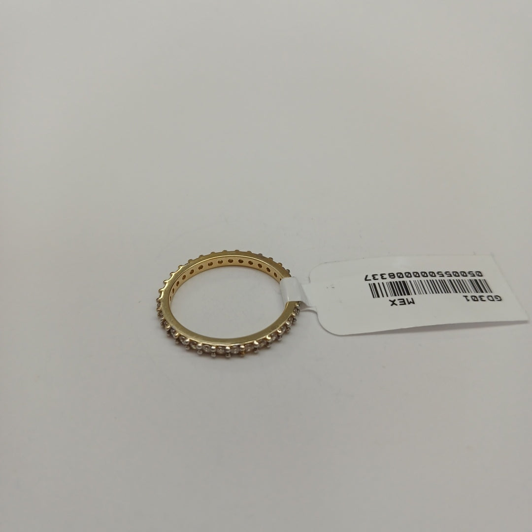 ANILLO ANILLITO CHURUMBELA C CIRCONIAS 14K 6.5 TALLA 1.9 GR (NUEVO)
