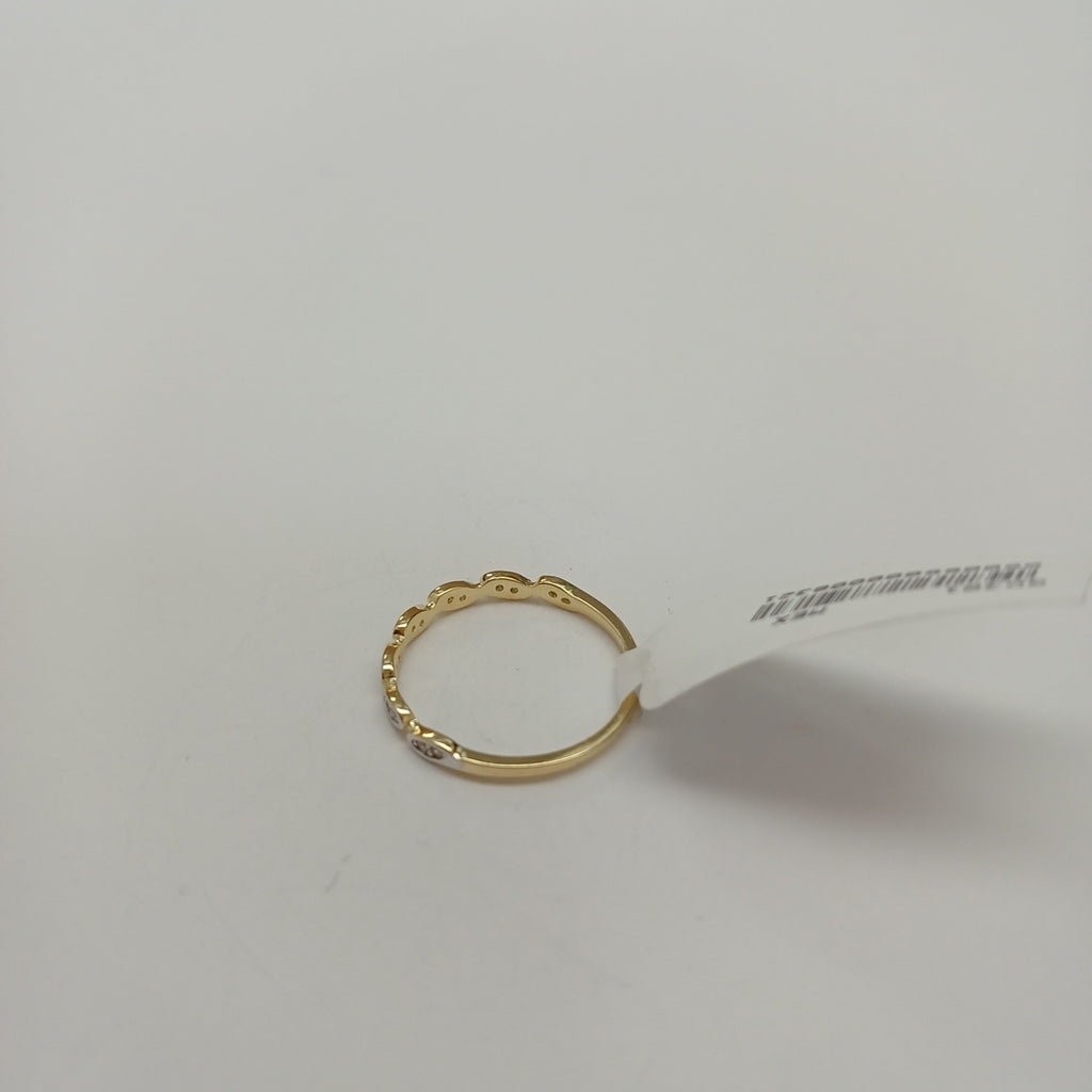 ANILLO ANILLITO FIG C CIRCONIAS 14K 6.5 TALLA 1.1 GR (NUEVO)