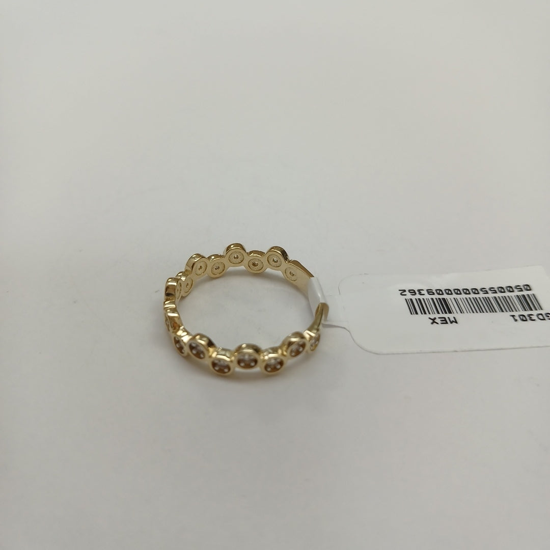 ANILLO ANILLITO C CIRCONIAS 14K 7.5 TALLA 2.3 GR (NUEVO)