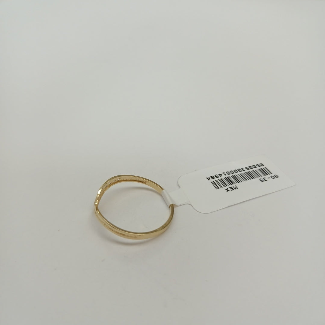 ANILLOS C CIRCONIAS 14K TALLA 8 1 GR (NUEVO)