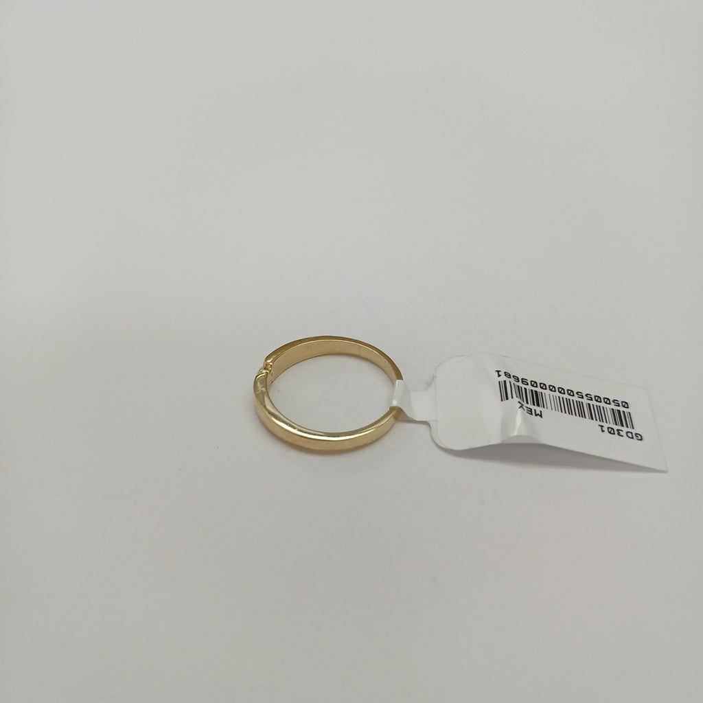 ANILLO ANILLITO SOLITARIO C CIRCONIA 14K 7 TALLA 2.5 GR (NUEVO)