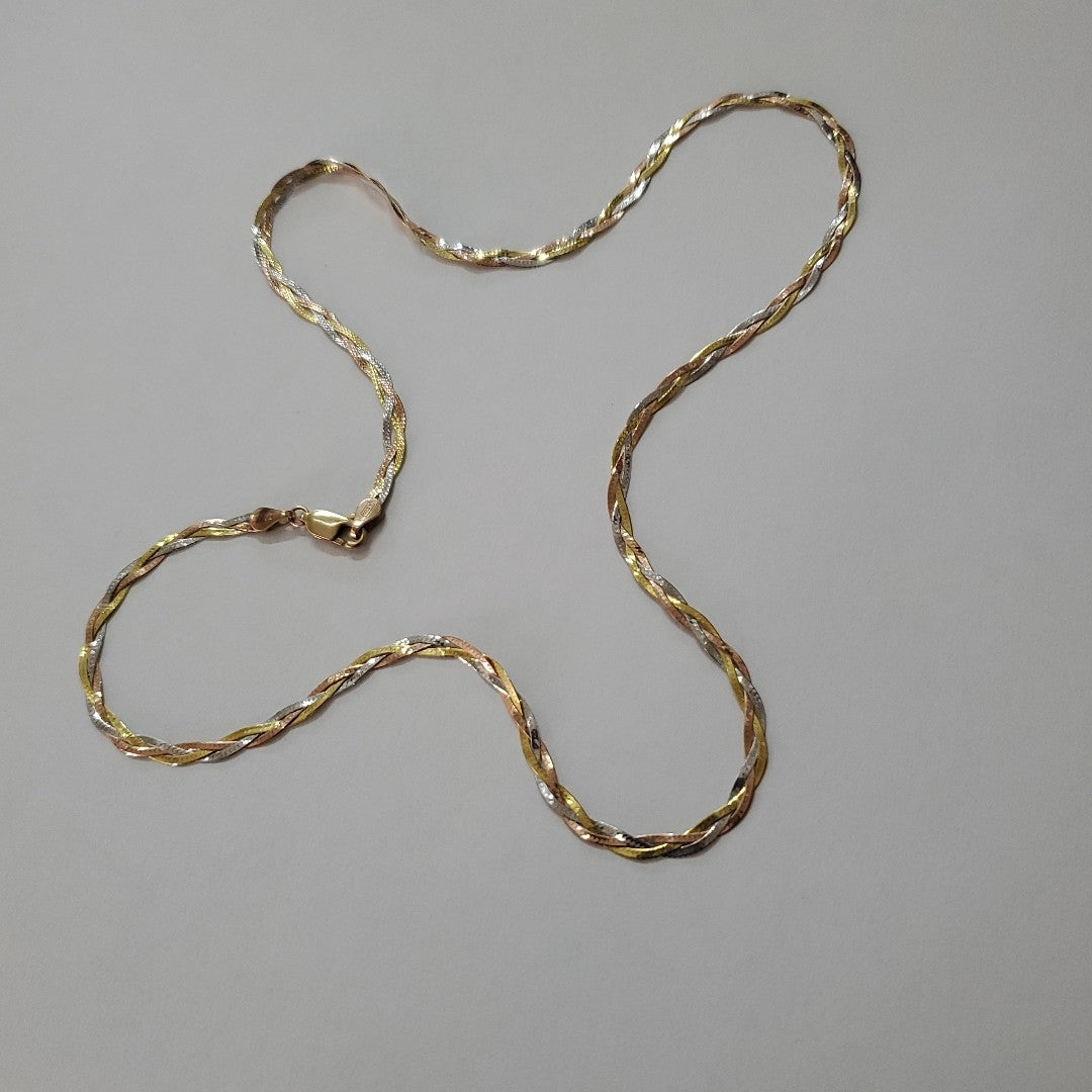 CADENA ORO COMBINADO 10 K 4,10 GRMS (SEMINUEVO)