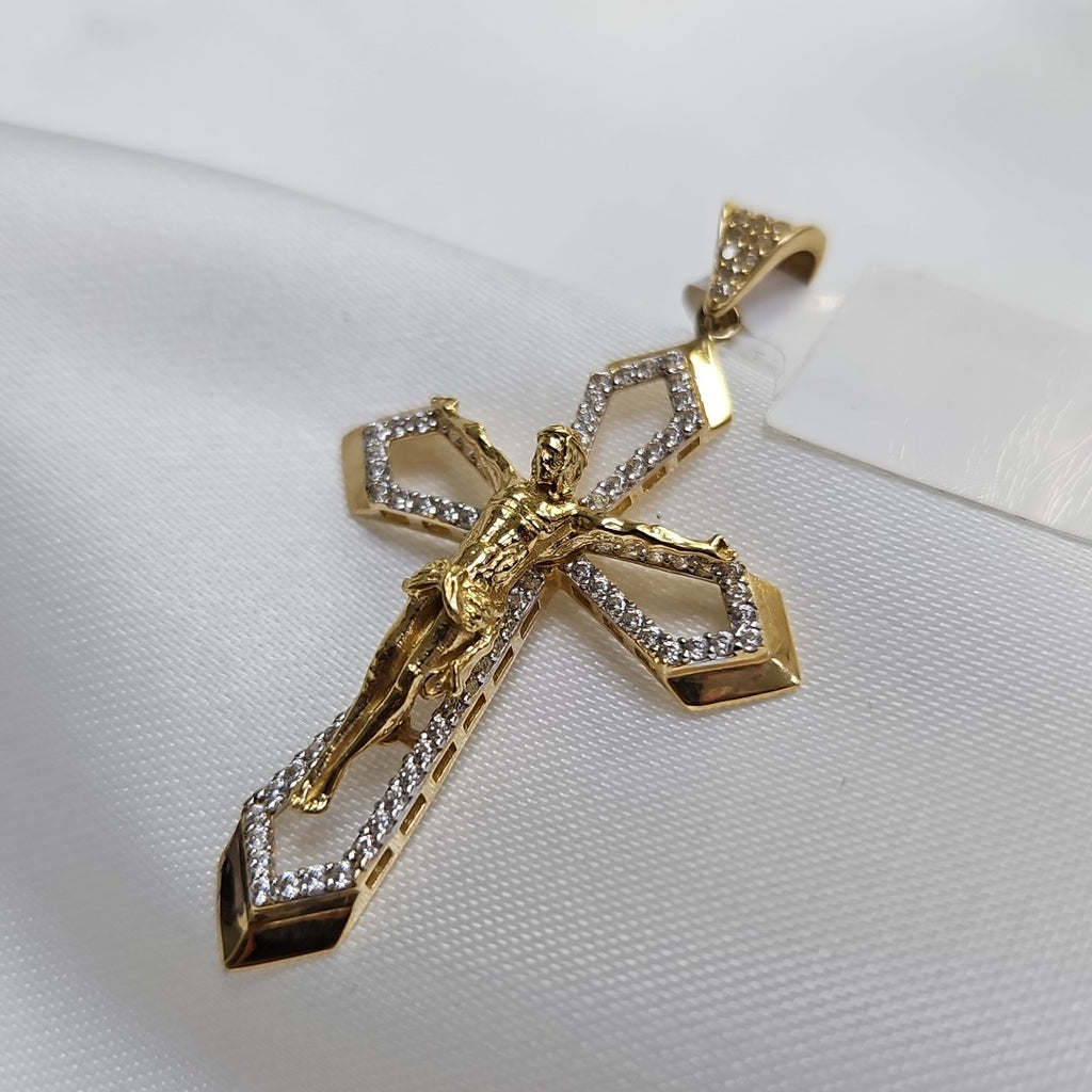 CRUCIFIJO ORO 14 K 4.4 GRMS (SEMINUEVO)