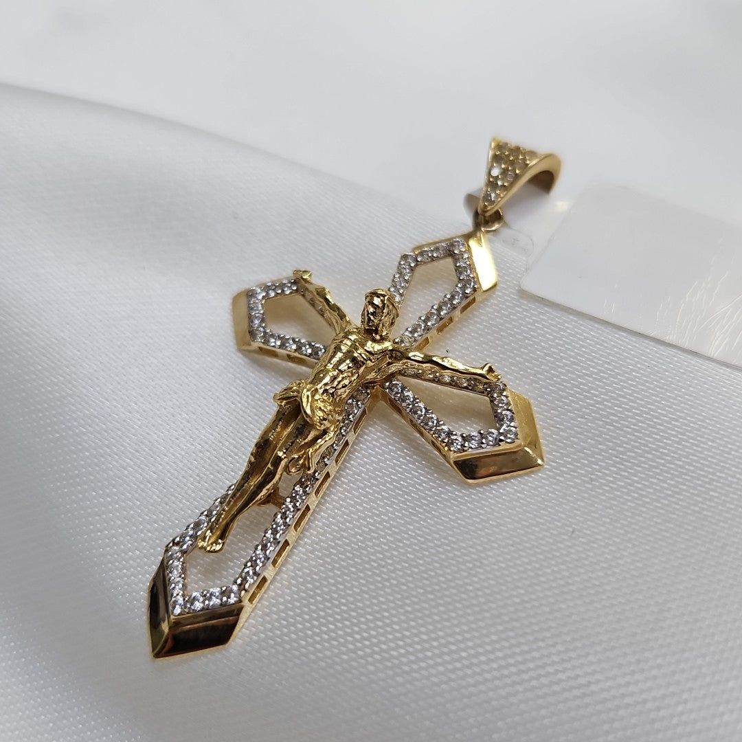 CRUCIFIJO ORO 14 K 4.4 GRMS (SEMINUEVO)