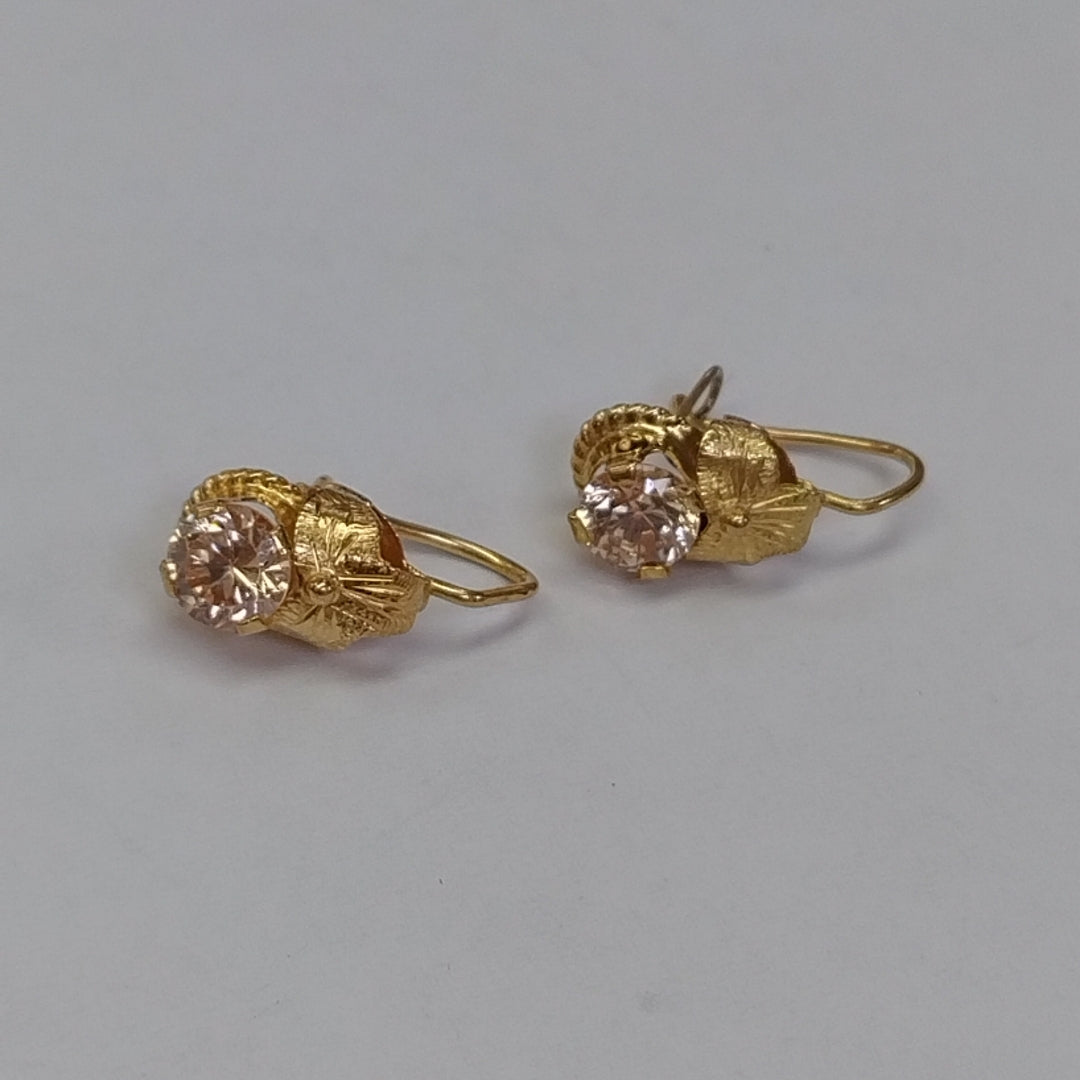 ARETES PAR ORO 14 K 1,60 GRMS (SEMINUEVO)
