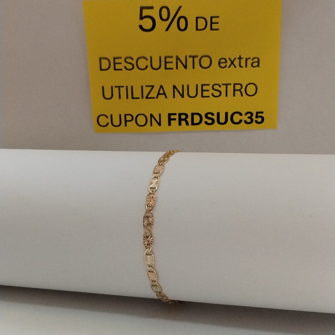 PULSERA GUCHI 14K 18 CM 3.1 GR (NUEVO)