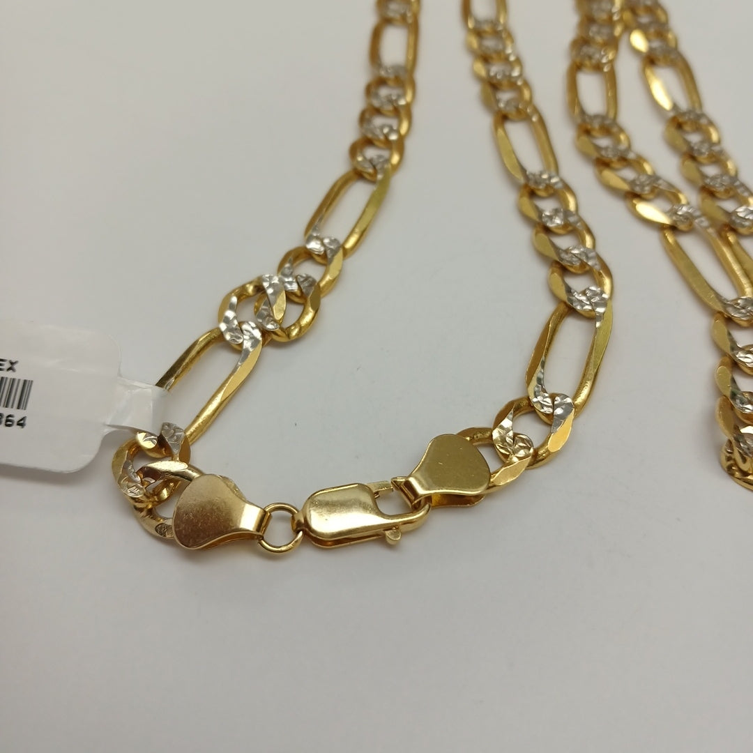CADENA 3X1 DIAMANTADA 14K 55 CM 36.9 GR (NUEVO)