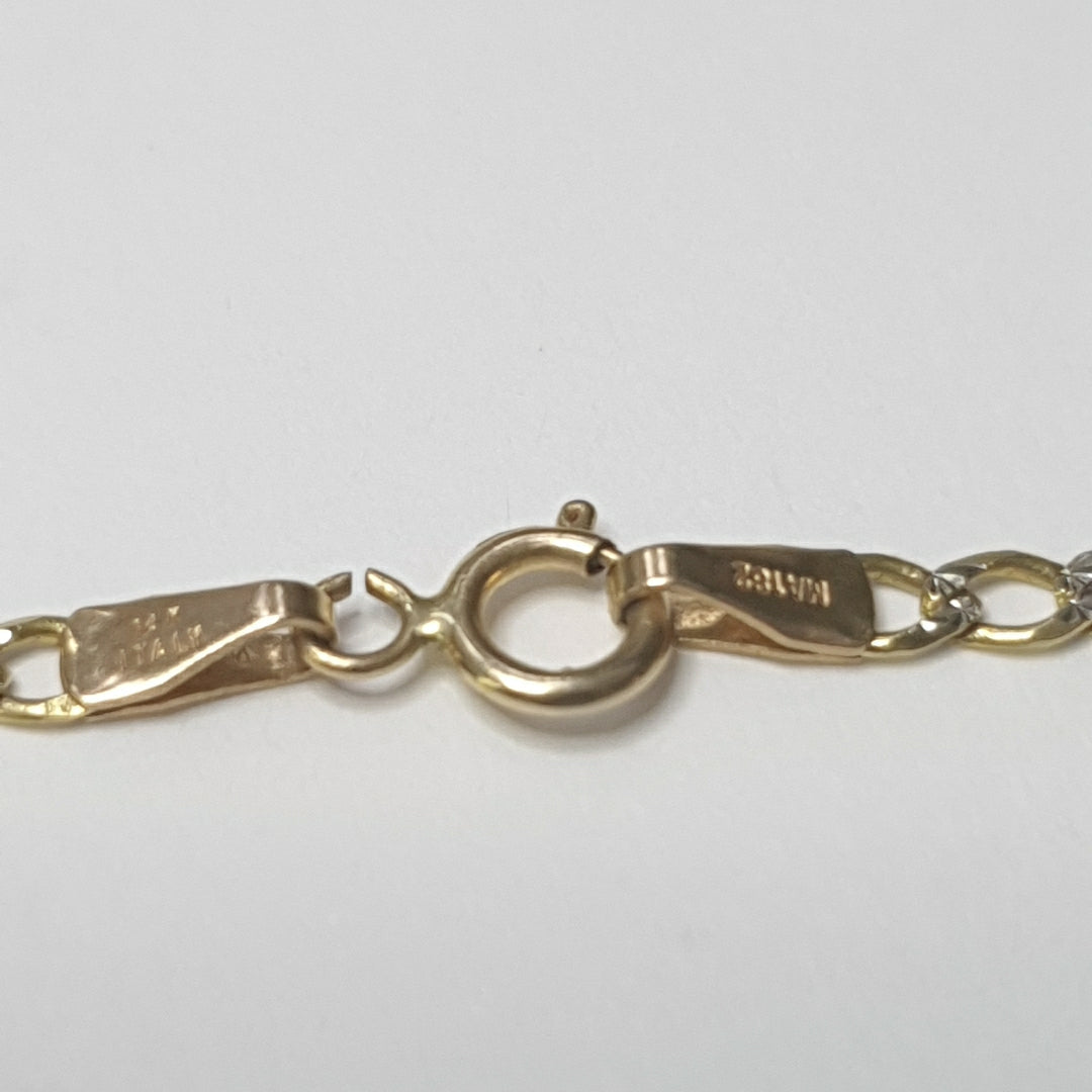 CADENA ORO, RODIADO 14 K 4.5 GRMS (SEMINUEVO)