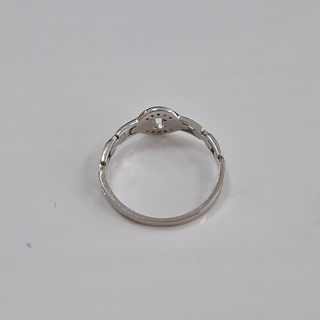 ANILLITO ORO BLANCO 14 K 2 GRMS (SEMINUEVO)