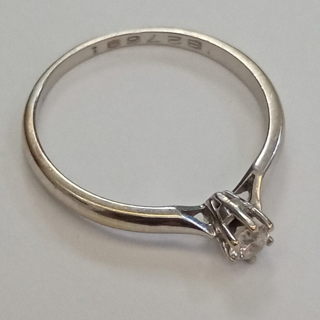 ANILLITO ORO BLANCO 14 K 1,40 GRMS (SEMINUEVO)