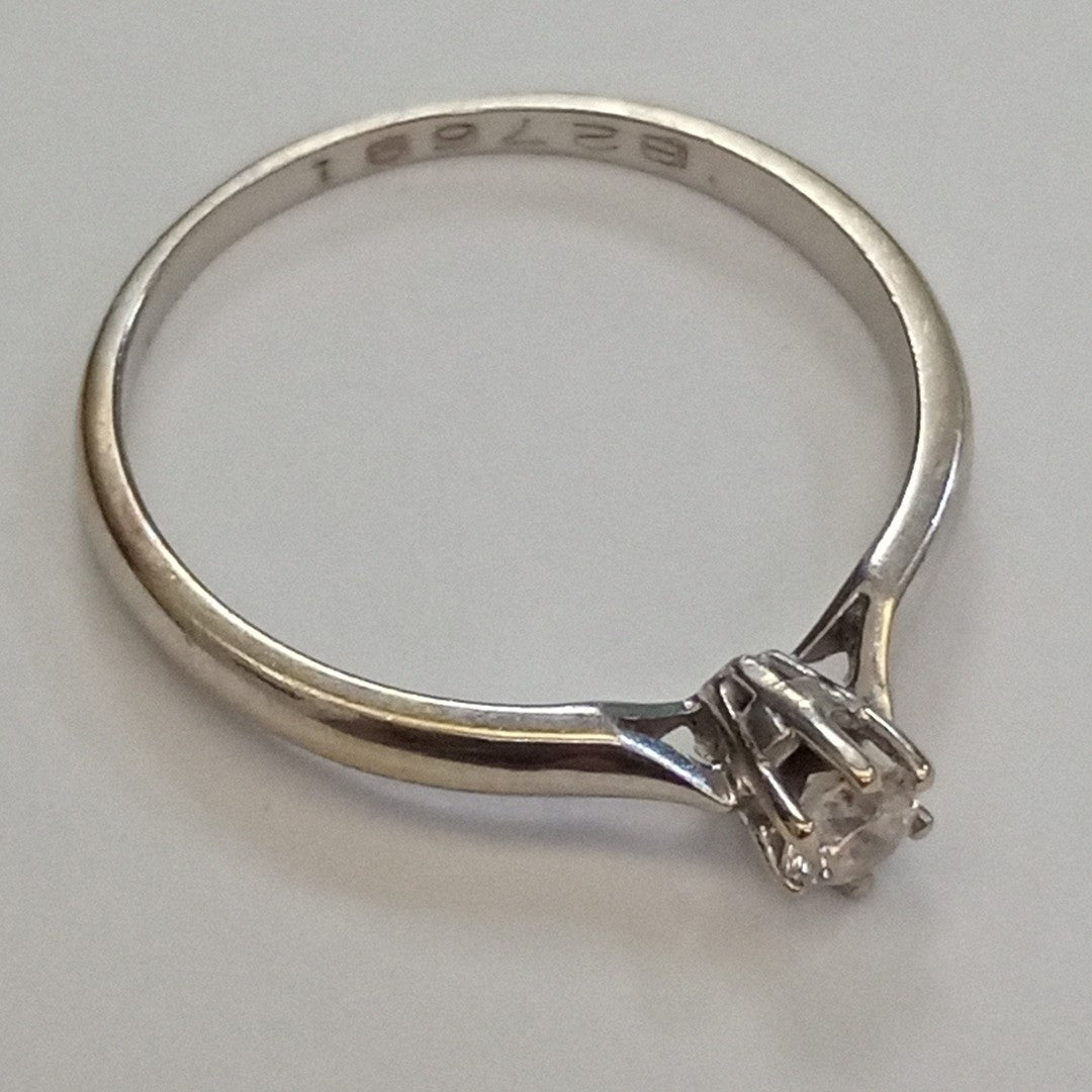 ANILLITO ORO BLANCO 14 K 1,40 GRMS (SEMINUEVO)