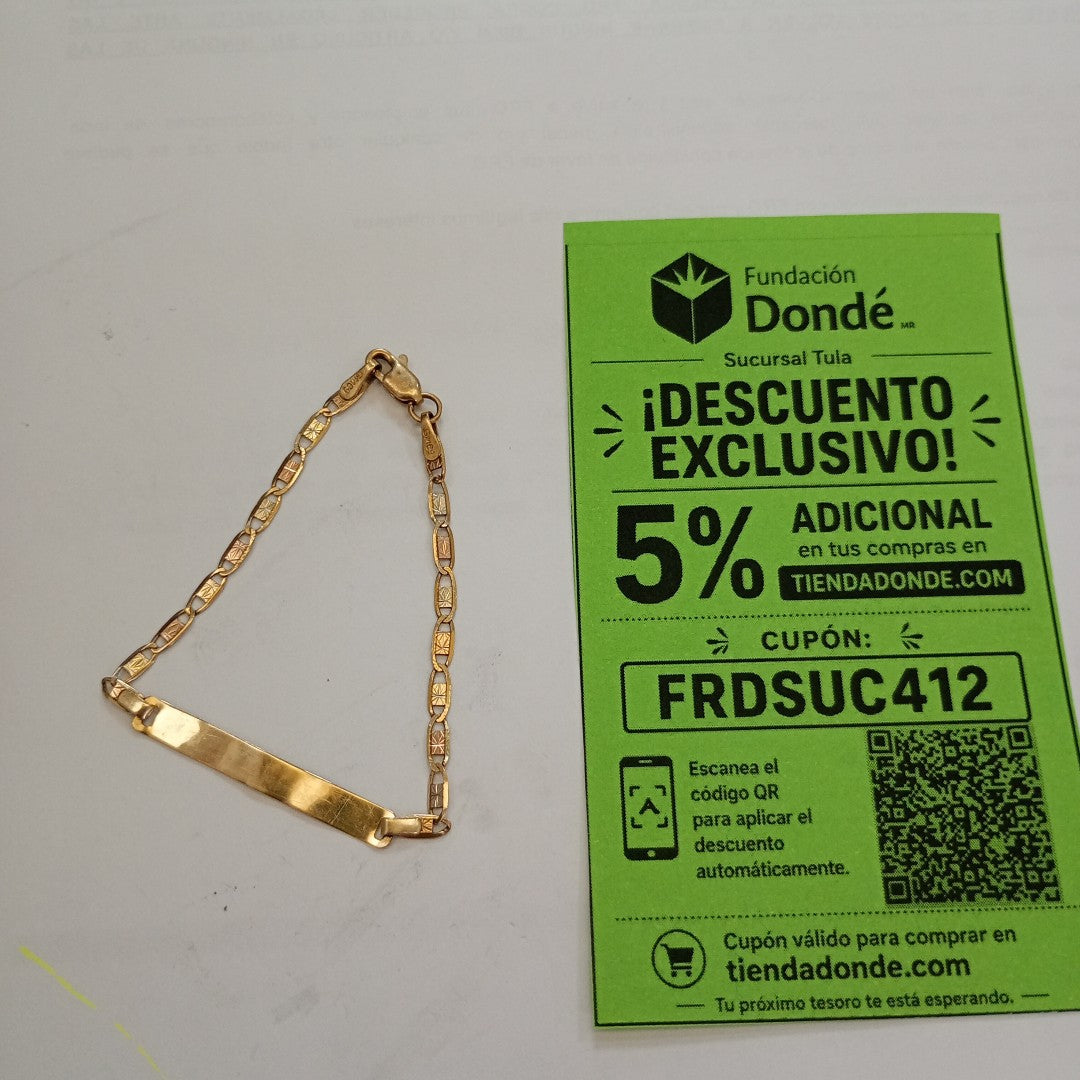 ESCLAVA ORO 10 K 1.5 GRMS (SEMINUEVO)