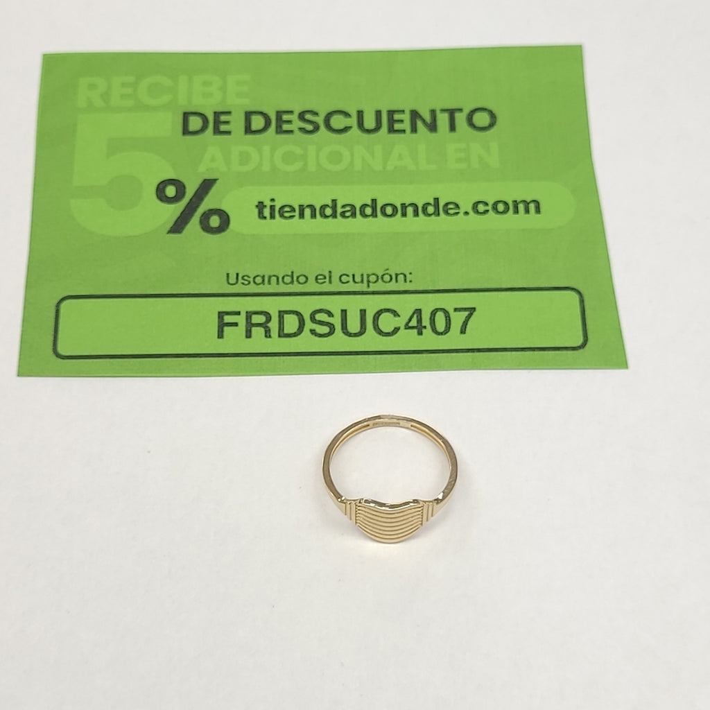 ANILLOS CORAZON 14K TALLA 7 1.8 GR (NUEVO)