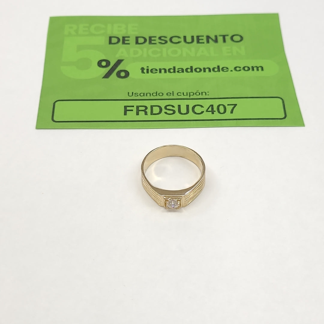 ANILLOS CON CIRCONIA 14K TALLA 9 4 GR (NUEVO)