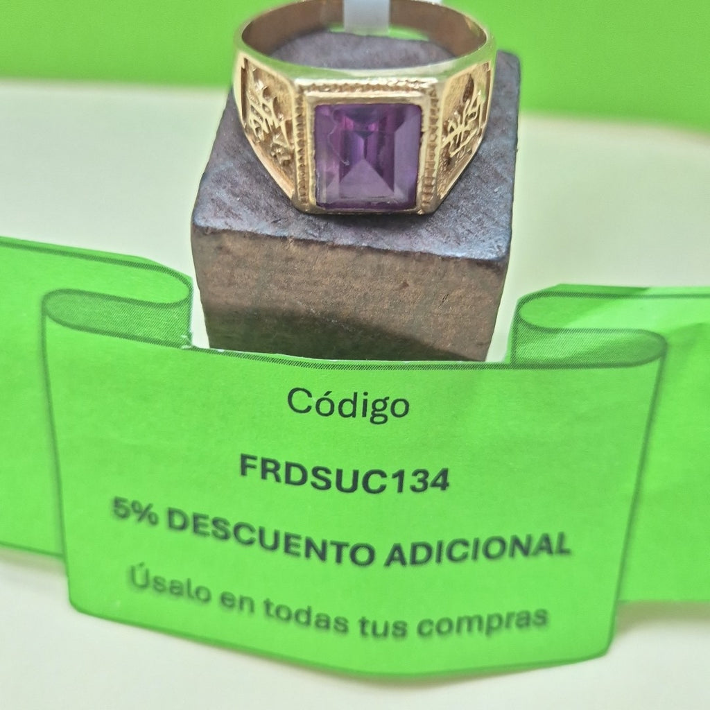 ANILLO ORO 14 K 9.6 GRMS (SEMINUEVO)