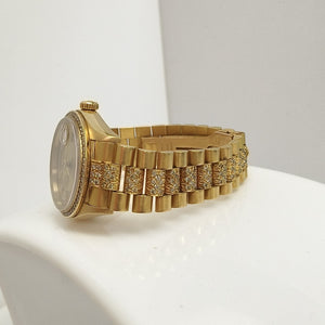 RELOJ CAJA ACERO PULSO ORO ORO 18 K 139.9 GRMS (SEMINUEVO)