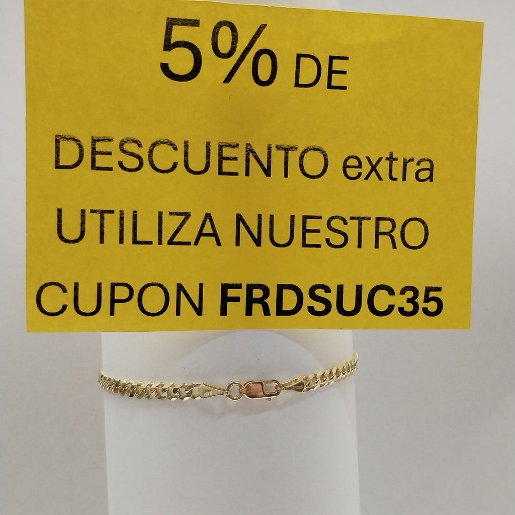 PULSERA BARBADA 14K 18 CM 3.3 GR (NUEVO)