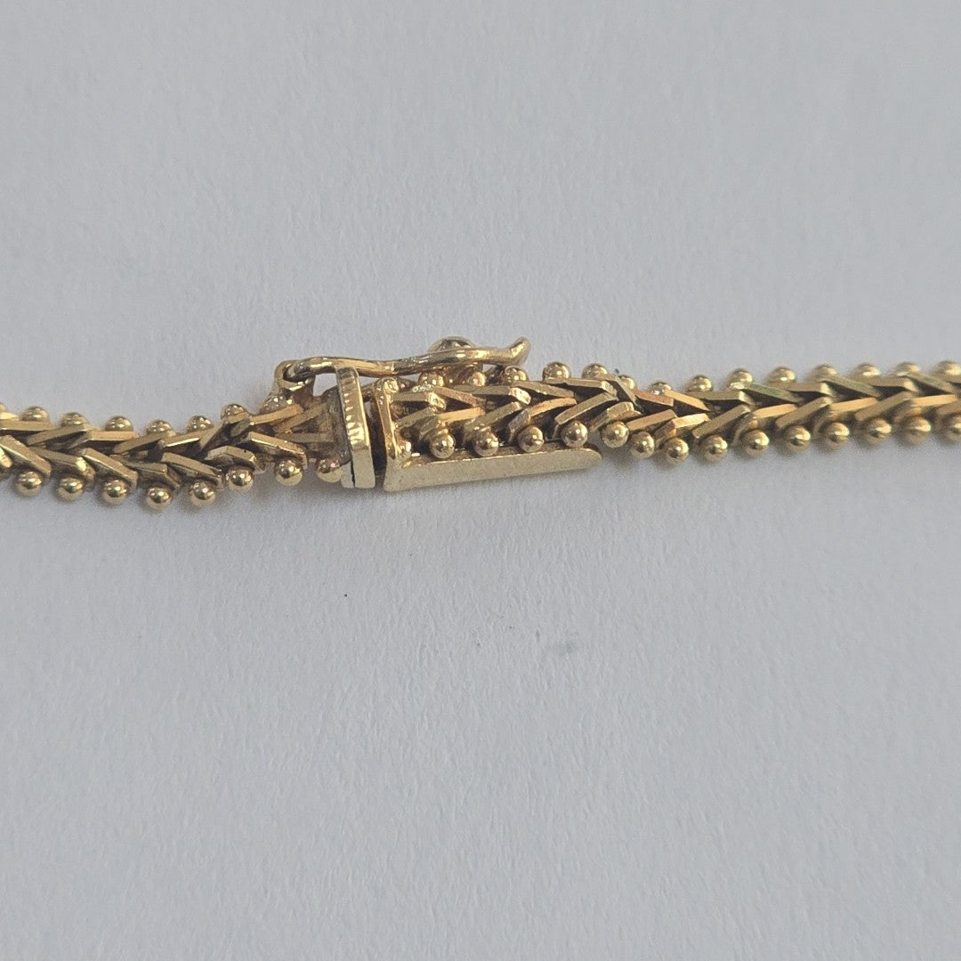 GARGANTILLA ORO COMBINADO 14 K 18.8 GRMS (SEMINUEVO)