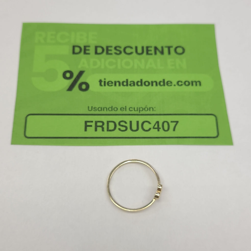 ANILLOS ANILLITO FIG CORAZON 10K TALLA 9 1.2 GR (NUEVO)