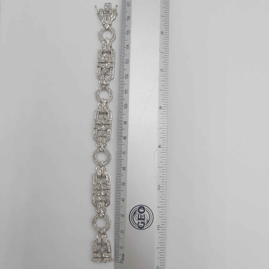 PULSERA ORO BLANCO 14 K 29,20 GRMS (SEMINUEVO)