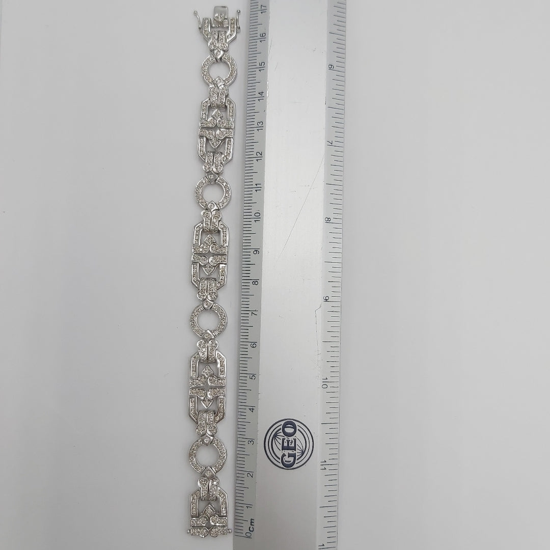 PULSERA ORO BLANCO 14 K 29,20 GRMS (SEMINUEVO)