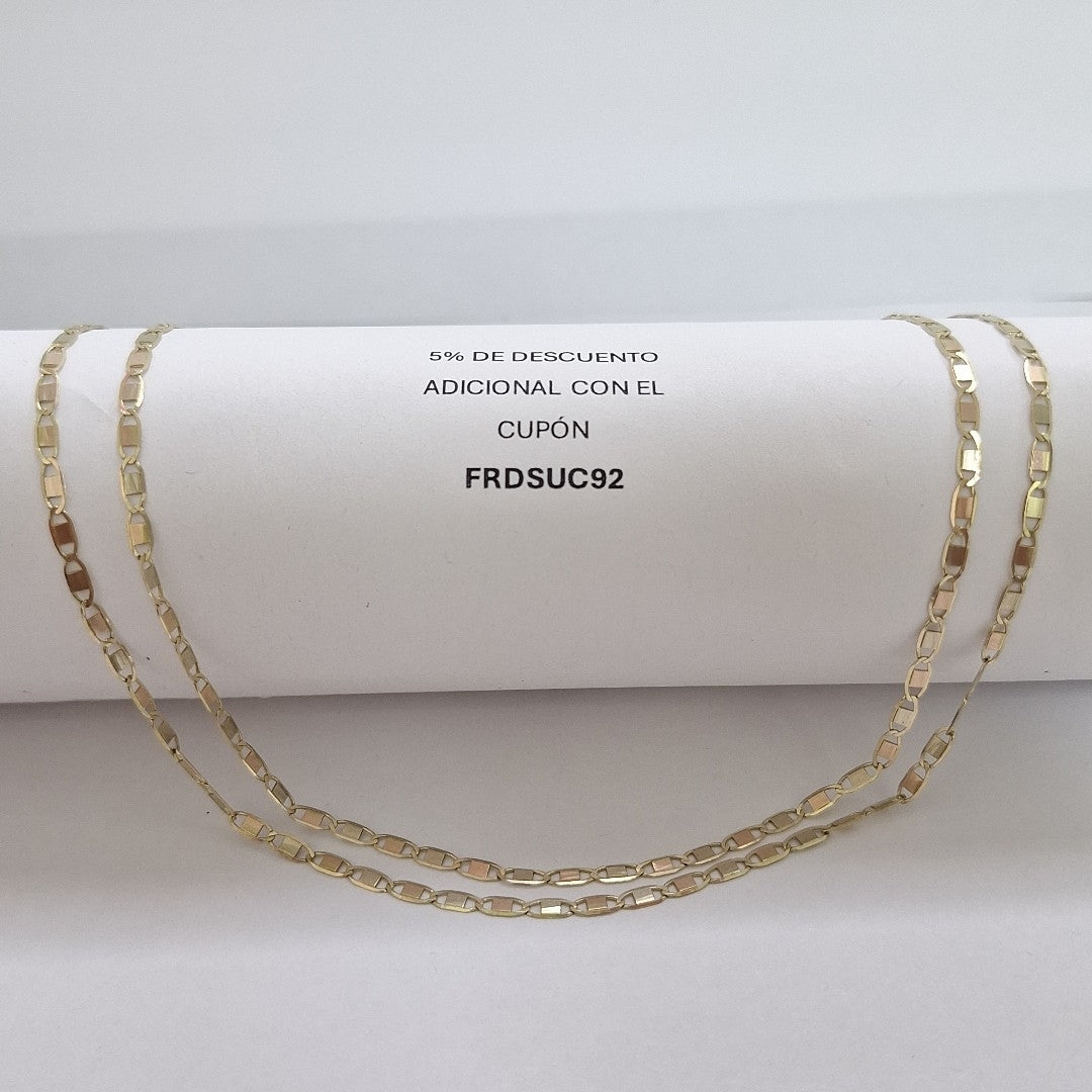 CADENA ESPEJO 14K 60 CM 5.4 GR (NUEVO)