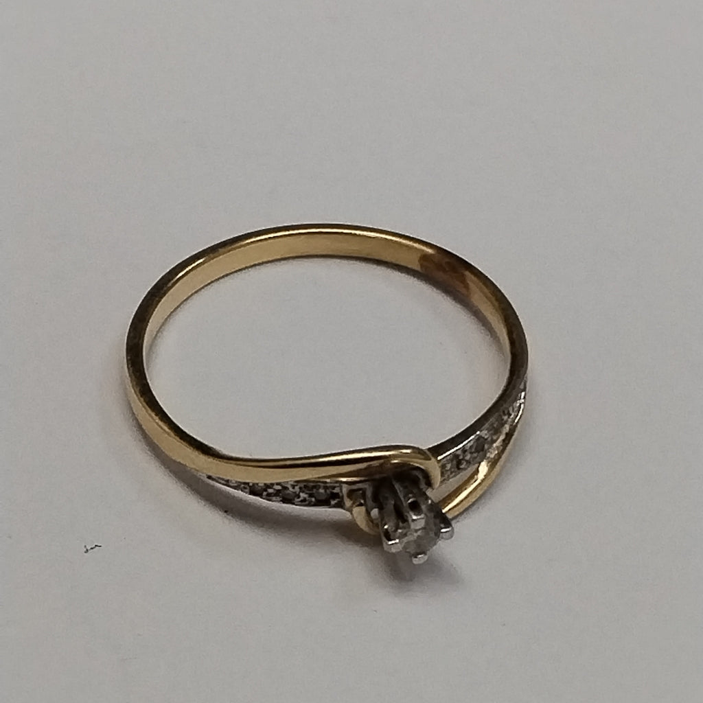 SOLITARIO ORO 14 K 1.9 GRMS (SEMINUEVO)