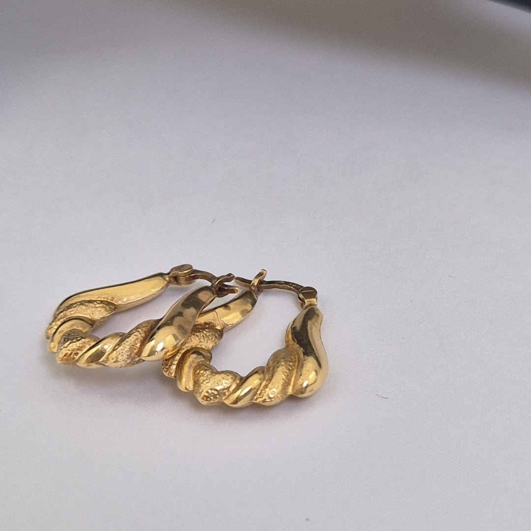 ARRACADAS PAR ORO 14 K 1.7 GRMS (SEMINUEVO)