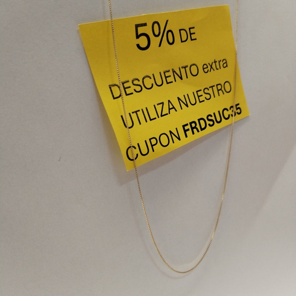 CADENA VENECIANO 14K 50 CM 1.6 GR (NUEVO)