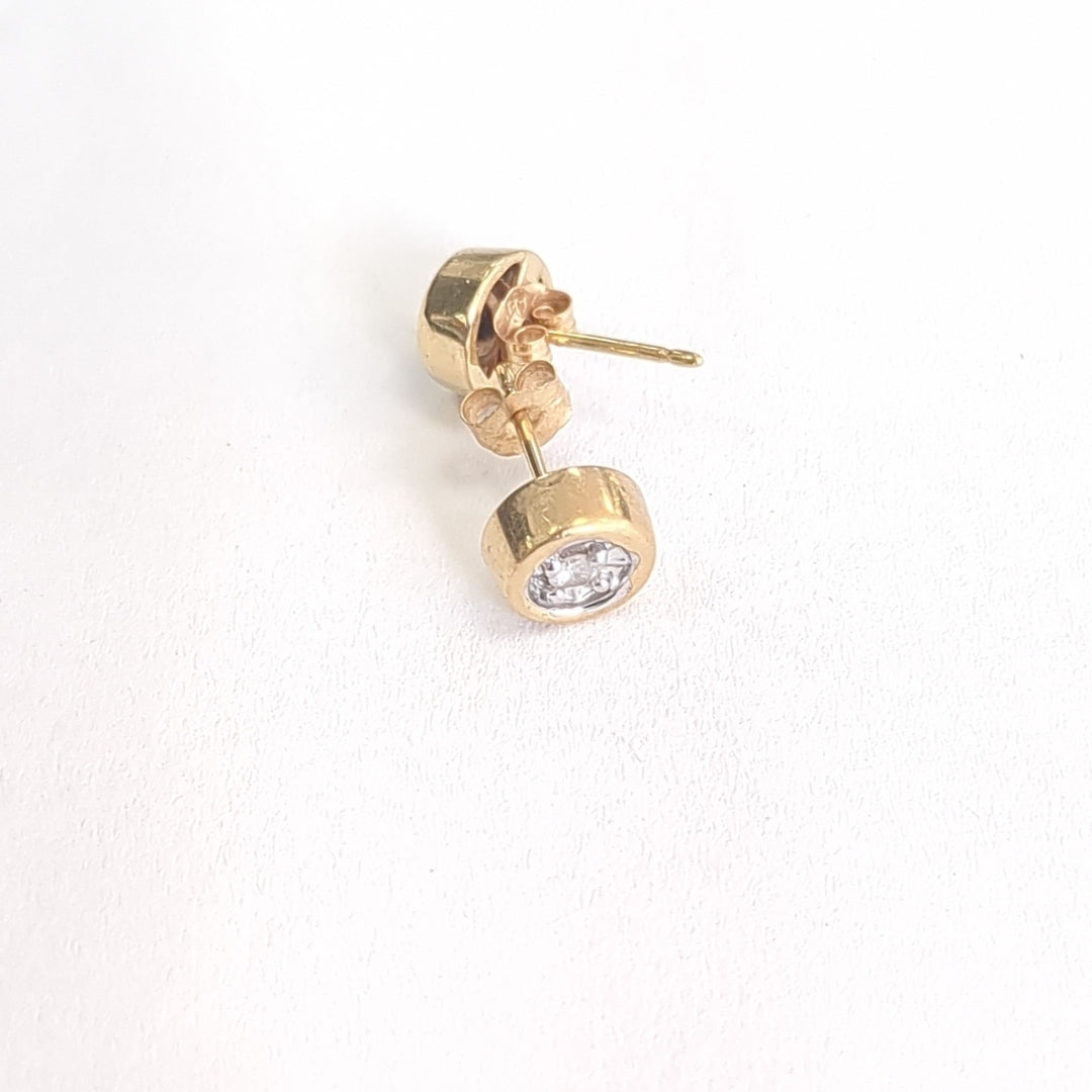 ARETES PAR ORO 14 K 2,20 GRMS (SEMINUEVO)