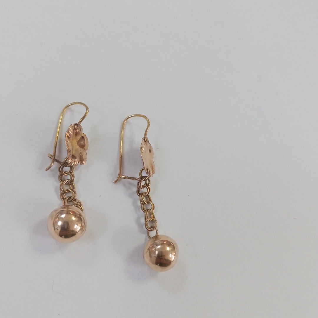 ARETES PAR ORO 10 K 3.9 GRMS (SEMINUEVO)