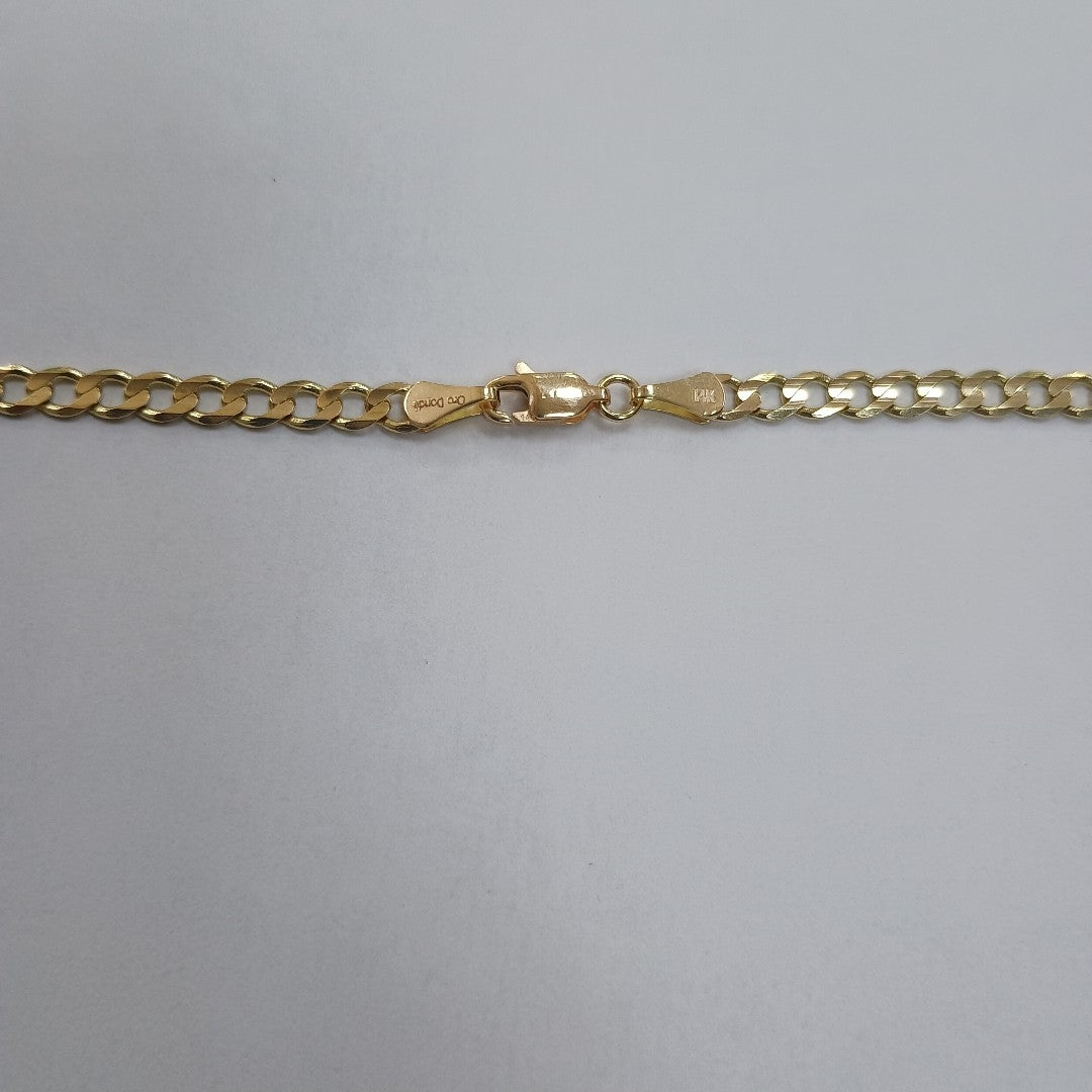 CADENA BARBADA 14K 55 CM 12.6 GR (NUEVO)