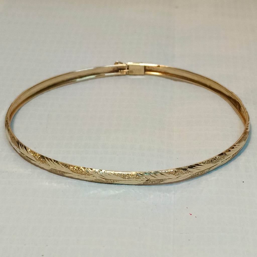 PULSERA RIGIDA ORO 14 K 4 GRMS (SEMINUEVO)