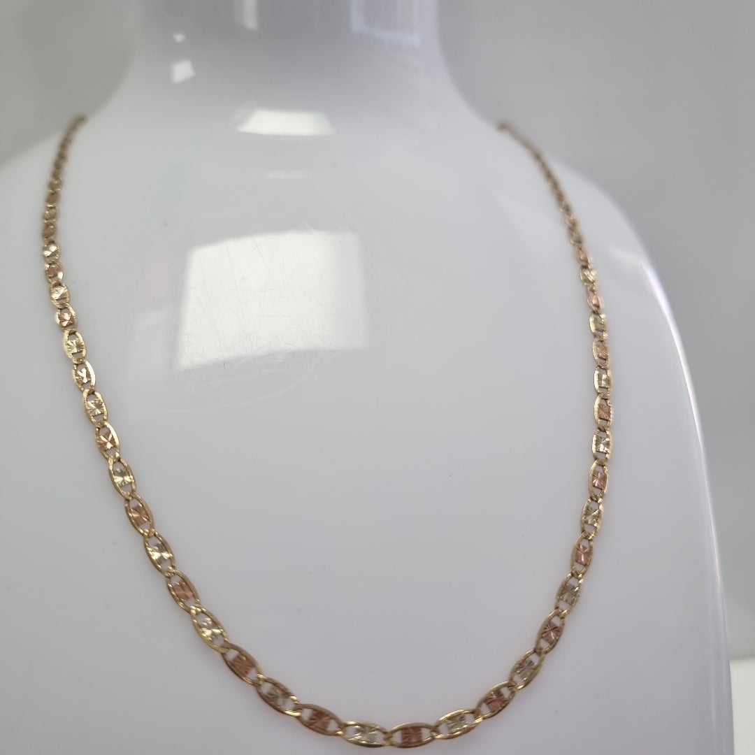 CADENA ORO, ORO COMBINADO 10 K 4 GRMS (SEMINUEVO)