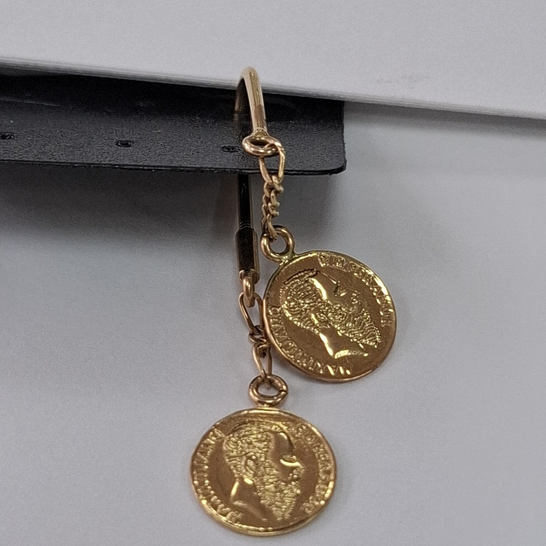ARETES PAR ORO 14 K 2,90 GRMS (SEMINUEVO)